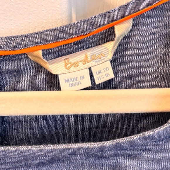 Woman's, Button Up Back, Blue Top, Size 16 - Picture 4 of 11